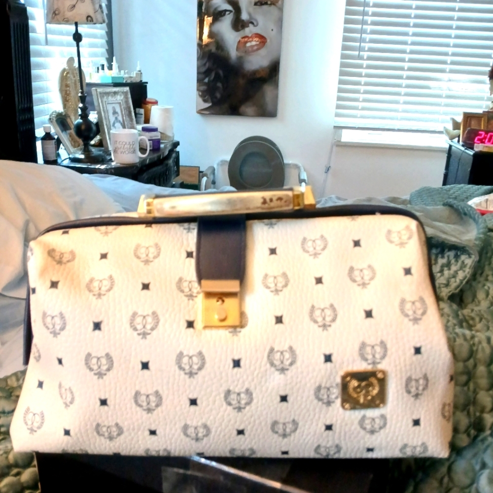 Nice blue and white purse
